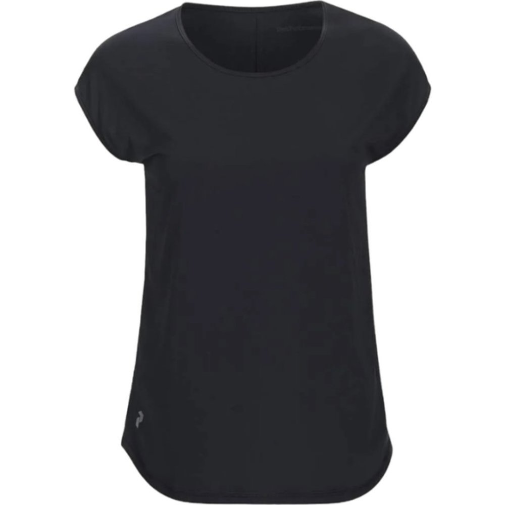 Peak Performance Epic Tee Shirt Black Back Seam Detail Lightweight